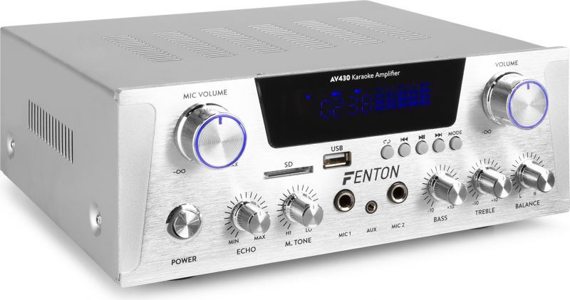 AV430A Karaoke Amplifier 2x 300W Alu