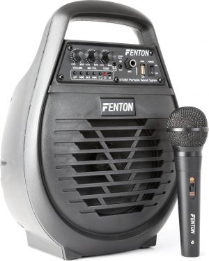 Transportabelt lydanlæg i kompakt design - 6" bas 50W med MP3 / USB / Bluetooth / 1 Mikrofon