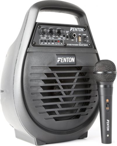 Transportabelt lydanlæg i kompakt design - 6" bas 50W med MP3 / USB / Bluetooth / 1 Mikrofon