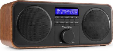 Novara DAB+ Stereo Radio Wood