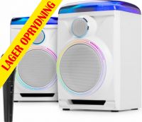 Track 2.0 Amplified Speaker Set with LED White