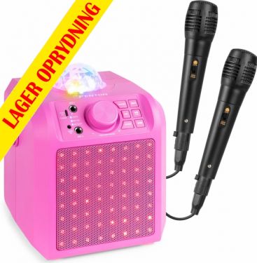 KAR55P Karaoke Speaker with LED Jelly Ball Pink