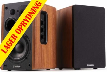 KS01 Active Bookshelf Speaker Set 80W Wood