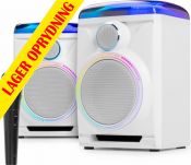 Track 2.0 Amplified Speaker Set with LED White