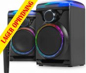 Track 2.0 Amplified Speaker Set with LED Black