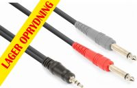 CX332-6 Kabel 3,5mm Stereo - 2x 6,3mm Mono 6m