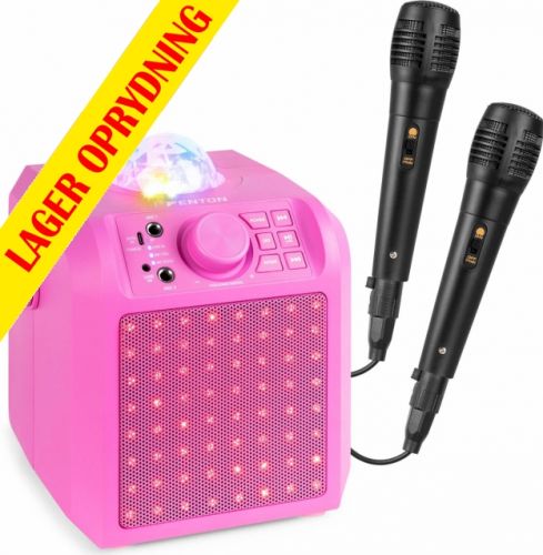KAR55P Karaoke Speaker with LED Jelly Ball Pink