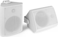 Inde/Udendørs Højttalersæt, kompakt design med vægbeslag / 8 Ohm / 6.5" 150W / IPX5 / BGO65, Hvid