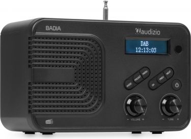 Badia DAB+ Radio with Battery Black