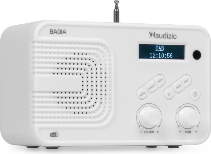 Badia DAB+ Radio with Battery White