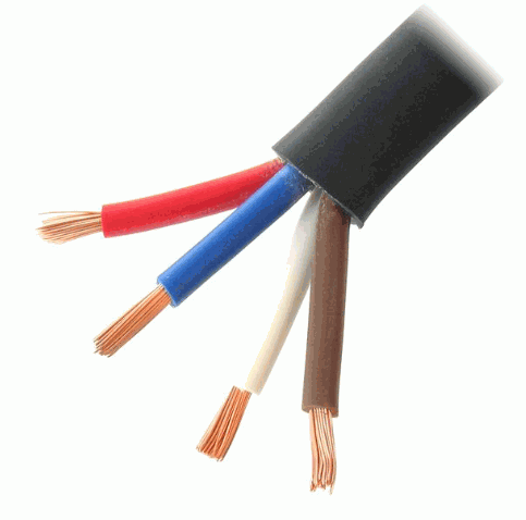 RX19 Speaker cable Round 4 x 2.5mm² Black 100M