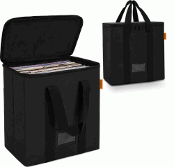 VCB50 Vinyl Carry Bag for 50 Records Black TILBUD NU