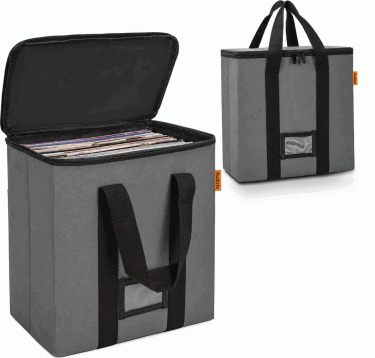 VCB50 Vinyl Carry Bag for 50 Records Grey
