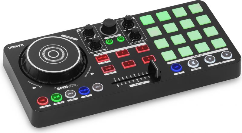Spin120 DJ Midi Controller Virtual DJ