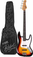 Rebel JB Bass Guitar Sunburst