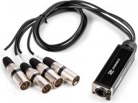 CX191 RJ45 to 4x XLR5M Cable Splitter 0.7m