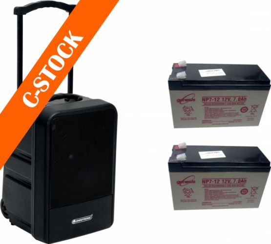 Omnitronic Set MOM-10BT4 Modular wireless PA system + 2x Battery "C-STOCK"