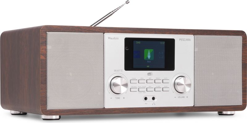 Pescara Digital Music System 2.1 BT/DAB+/Internet Silver