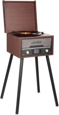 Modesto Record Player with Stand Wood
