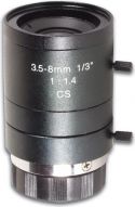 CCD zoomlinse - F1,4 / 3,5-8mm (2,3x zoom) CCD zoomlinse - F1,4 / 3,5-8mm (2,3x zoom)