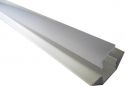 Velleman - Alu. LED strip profil - 45° hjørnetype, Diffus kappe (2m) Velleman - Alu. LED strip profil - 45° hjørnetype, Diffus kappe (2m)